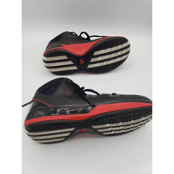 Kids shoes Adidas D Rose 3 Basketball Sneakers Black Red Size 12 - Picture 3 of 6